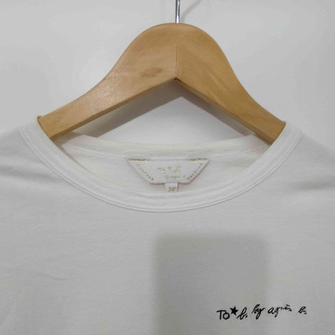 トゥービーバイアニエスベー To b. by agnes b. ロゴ刺繍 L/S Tシャツ カットソー レディース FR:38