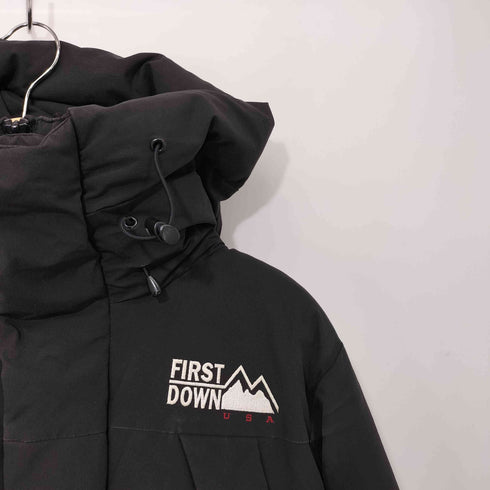ファーストダウン FIRST DOWN 別注 パネルショートダウンジャケット レディース import:S