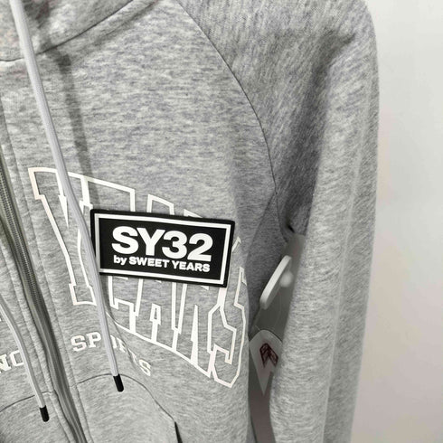エスワイサーティトゥー SY32 by SWEET YEARS MIX LOGO ZIP HOODIE メンズ JPN:S