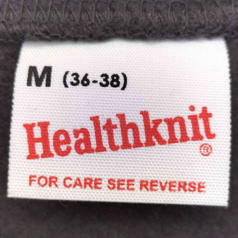 ヘルスニット Healthknit COLLARED HALF ZIP CLASSIC SWEAT FADE BLACK メンズ import:M