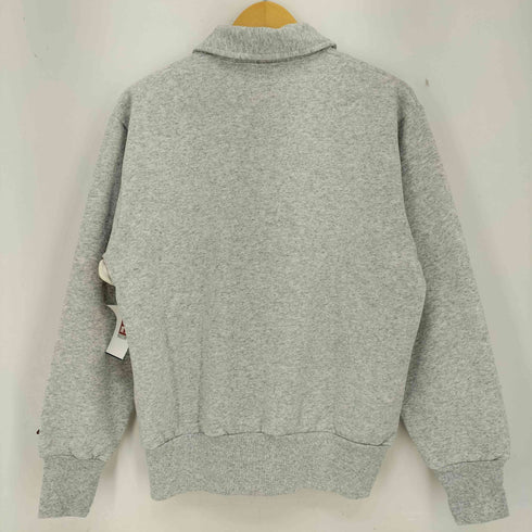 ヘルスニット Healthknit COLLARED HALF ZIP CLASSIC SWEAT ASHGRAY メンズ import:M