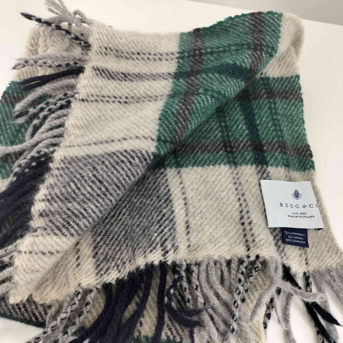 ベグアンドコー BEGG&CO ウールチェックマフラー レディース