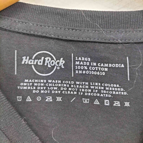 ハードロックカフェ Hard Rock Cafe MUNICH 3Dプリント クルーネック S/S プリントTシャツ メンズ import:L