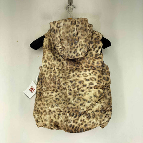 ETAM ヒョウ柄 ダウンベスト レディース 38
