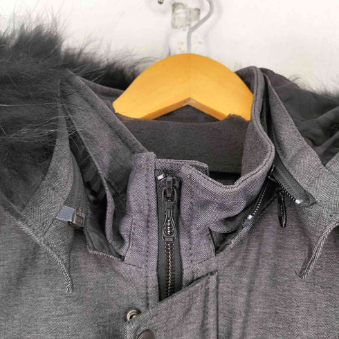 ニコルクラブフォーメン NICOLE CLUB FOR MEN ファーフーデッドジャケット メンズ