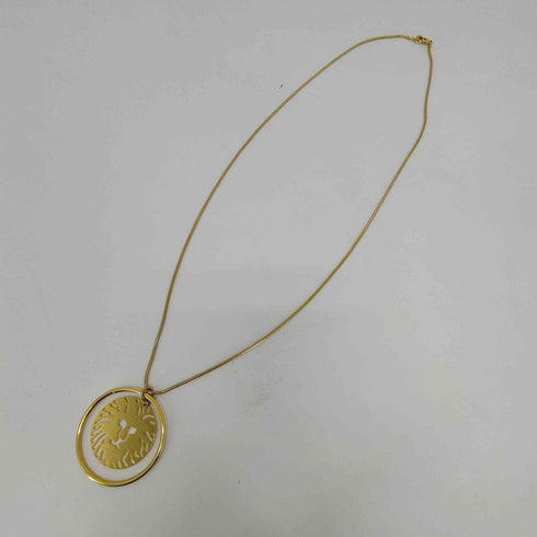 アンクライン ANNE KLEIN ライオンモチーフトップ ゴールドカラー めっきネックレス レディース