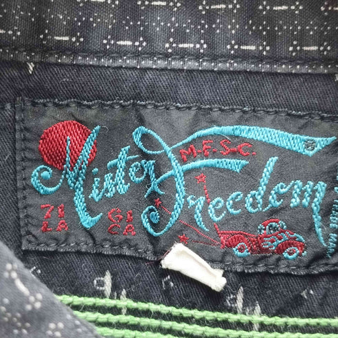 シュガーケーン SUGAR CANE MISTER FREEDOM 総柄 NIXON SHIRT メンズ JPN:S