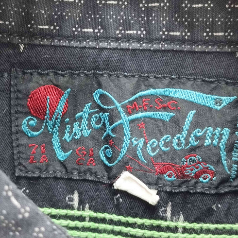 シュガーケーン SUGAR CANE MISTER FREEDOM 総柄 NIXON SHIRT メンズ JPN:S