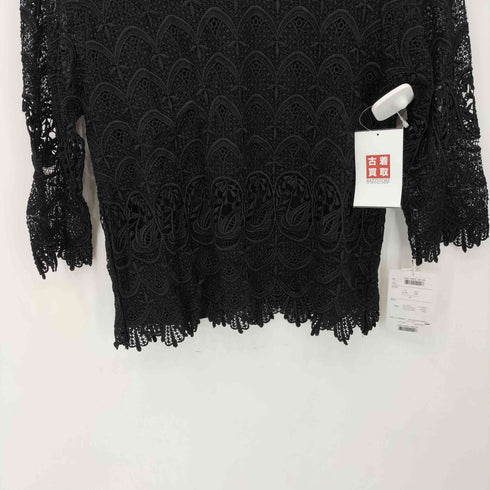 INFINE クルーネック レース ブラウス レディース JPN:9号