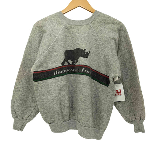 チャンピオン Champion 80S USA製 トリコタグ後期 企業ロゴプリント 裏起毛スウェット レディース import:L