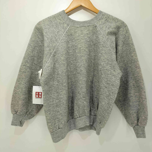 チャンピオン Champion 80S USA製 トリコタグ後期 企業ロゴプリント 裏起毛スウェット レディース import:L