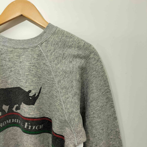 チャンピオン Champion 80S USA製 トリコタグ後期 企業ロゴプリント 裏起毛スウェット レディース import:L