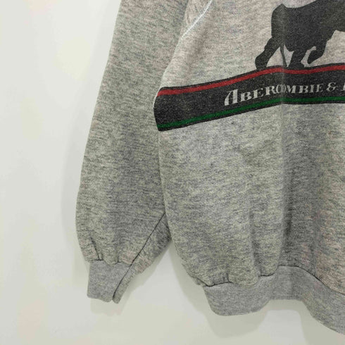 チャンピオン Champion 80S USA製 トリコタグ後期 企業ロゴプリント 裏起毛スウェット レディース import:L