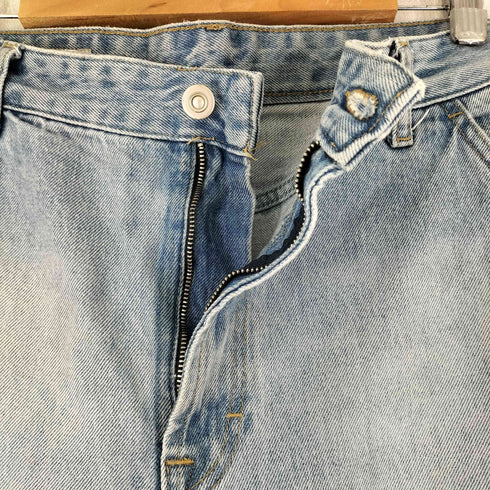 ザラ ZARA ダメージ加工 ワイドデニムパンツ メンズ FR:40-44