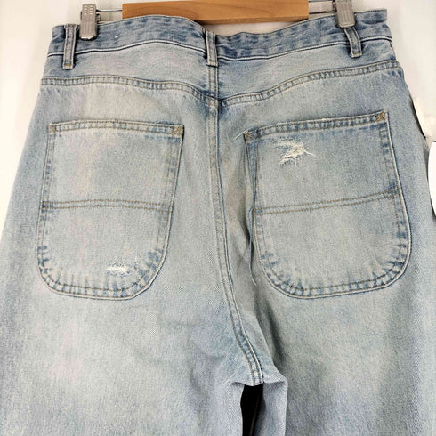 ザラ ZARA ダメージ加工 ワイドデニムパンツ メンズ FR:40-44