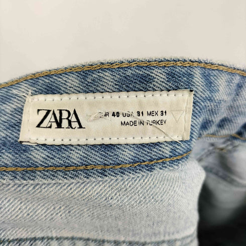 ザラ ZARA ダメージ加工 ワイドデニムパンツ メンズ FR:40-44