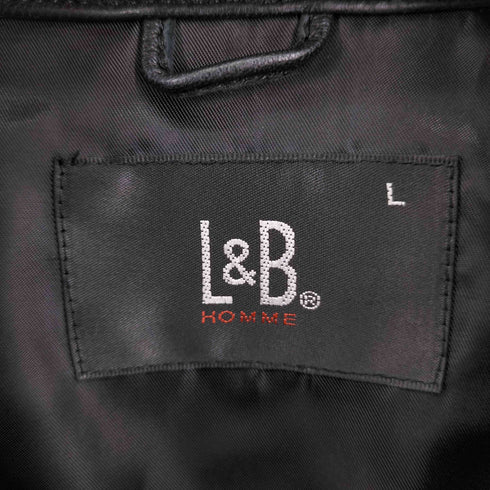 L&B レザーシャツジャケット メンズ JPN:L