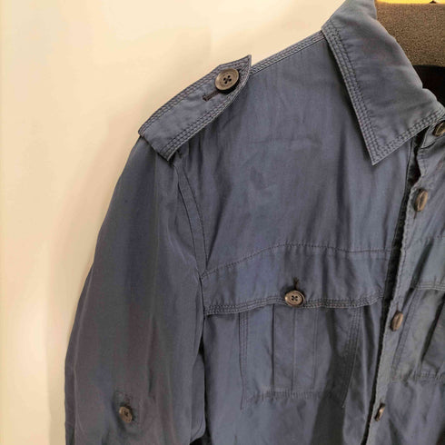 バーバリーロンドン BURBERRY LONDON エポレット付 ワークシャツジャケット メンズ JPN:L