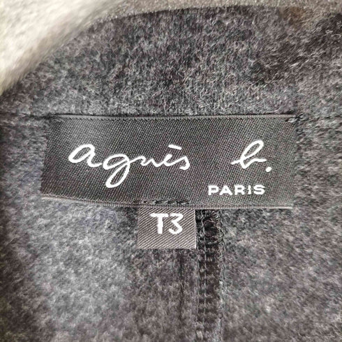 アニエスベー agnes b. PARIS ウール混2Bテーラードジャケット レディース T3