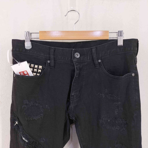 ヴォーギッシュ VOGUISH Y2K 平成 ジップデザインデニムパンツ メンズ JPN:L