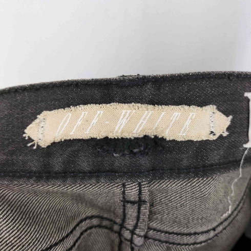 オフホワイト OFF-WHITE 初期モデル ダメージ加工 スキニーデニムパンツ メンズ 28