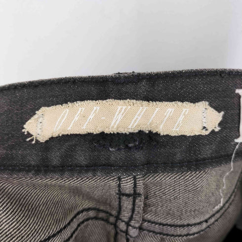 オフホワイト OFF-WHITE 初期モデル ダメージ加工 スキニーデニムパンツ メンズ 28