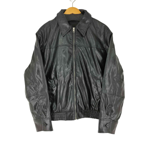 ザラ ZARA フェイクレザーボンバージャケット メンズ import:S