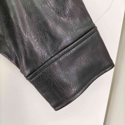 ザラ ZARA フェイクレザーボンバージャケット メンズ import:S