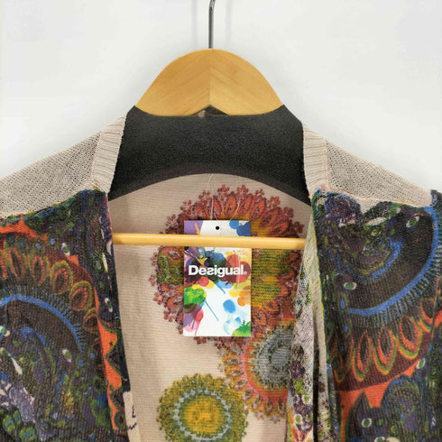 デシグアル Desigual 総柄 ラミー混 カーディガン レディース JPN:M