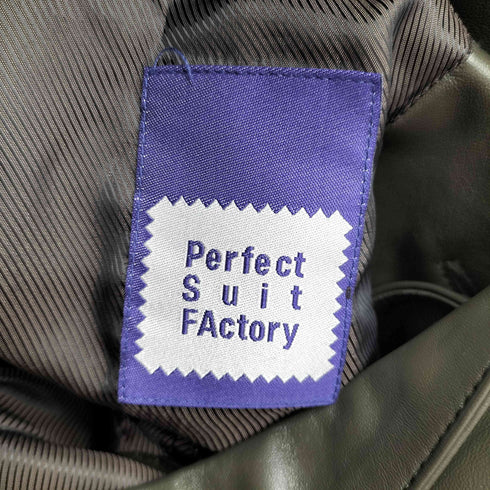 パーフェクトスーツファクトリー P.S.FA Perfect Suit FActory ラムレザーテーラードジャケット メンズ JPN:M