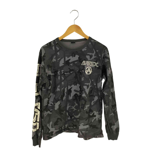 アヴィレックス AVIREX STREET GEAR ROAD L/S PRINT T-SHIRT メンズ JPN:L