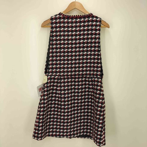 ザラ ZARA ツイードミニワンピースロングジレ レディース JPN:L