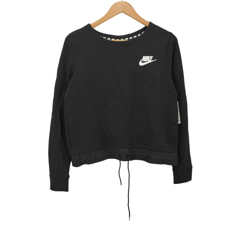 ナイキ NIKE ロゴプリントドローコードクルーネックスウェット レディース JPN:L