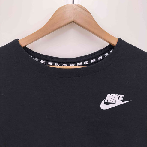 ナイキ NIKE ロゴプリントドローコードクルーネックスウェット レディース JPN:L