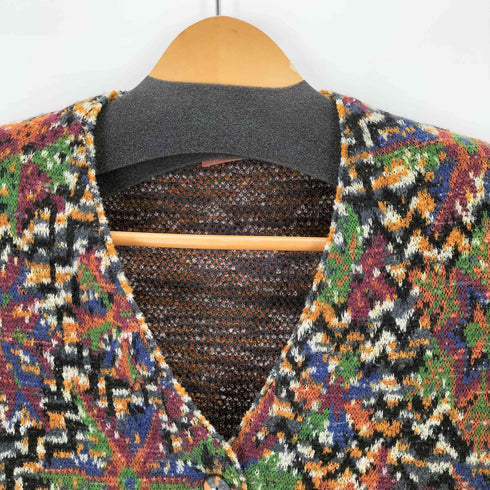 ミッソーニ MISSONI イタリア製 総柄ニットカーディガン レディース 52