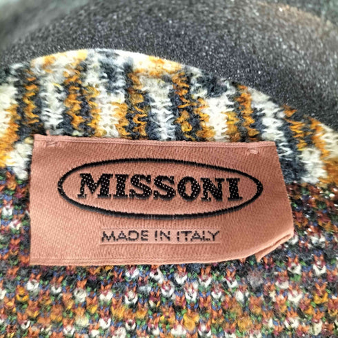 ミッソーニ MISSONI イタリア製 総柄ニットカーディガン レディース 52
