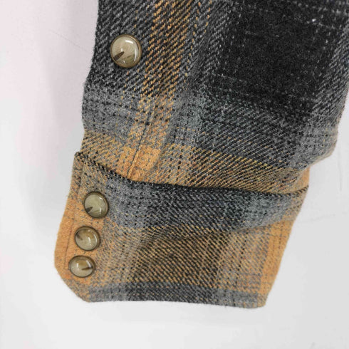 ピーピーエフエム PPFM 襟裏ボア L/Sチェックネルシャツ メンズ JPN:L