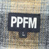 ピーピーエフエム PPFM 襟裏ボア L/Sチェックネルシャツ メンズ JPN:L