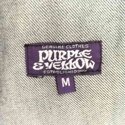 パープルアンドイエロー Purple&Yellow デニムコーチジャケット メンズ