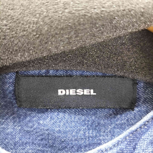 ディーゼル DIESEL 異素材切替 フーデッドデニムシャツワンピース レディース JPN:S