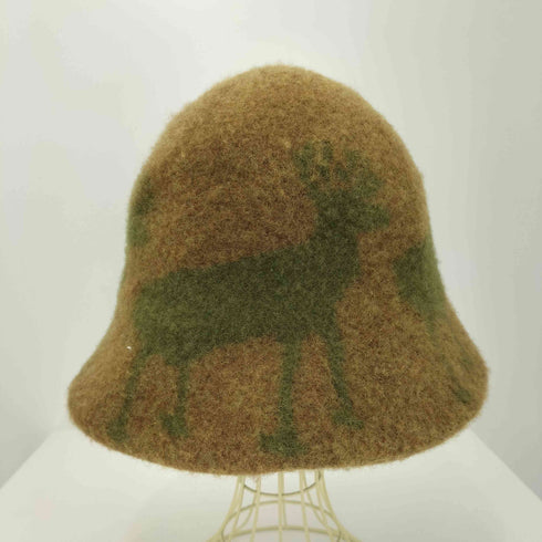 ナインテイラー Nine Tailor 24AW Dama Hat 鹿柄 ラムウール バスクハット レディース