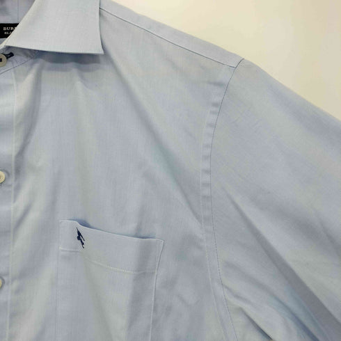 バーバリーブラックレーベル BURBERRY BLACK LABEL ワンポイントロゴ刺繍 ワイドカラーシャツ メンズ 39