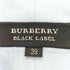 バーバリーブラックレーベル BURBERRY BLACK LABEL ワンポイントロゴ刺繍 ワイドカラーシャツ メンズ 39
