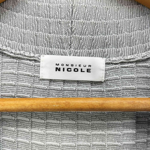 MONSIEUR NICOLE ジオメトリック ジャカード ニット カーディガン メンズ JPN:46