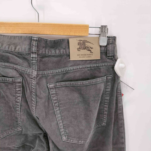 バーバリーブラックレーベル BURBERRY BLACK LABEL 細畝コーデュロイテーパードパンツ メンズ 76