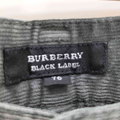 バーバリーブラックレーベル BURBERRY BLACK LABEL 細畝コーデュロイテーパードパンツ メンズ 76