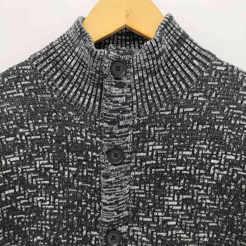 MONSIEUR NICOLE メランジ調 ニット ブルゾン メンズ JPN:48