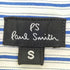 ピーエスポールスミス PS Paul Smith ストライプ コットン ワイドカラーシャツ メンズ import:S