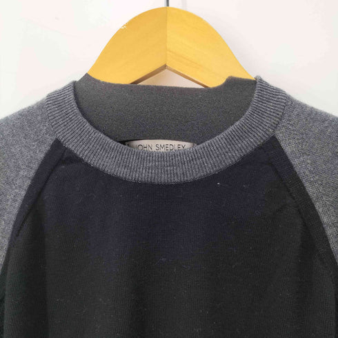 ジョンスメドレー JOHN SMEDLEY メリノウール製 ラグランスリーブセーター メンズ import:M