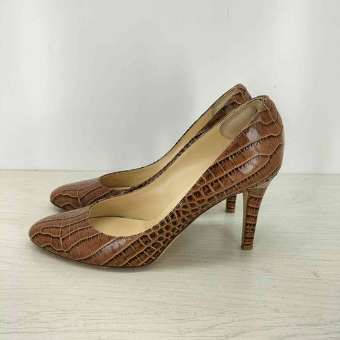 ジミーチュウ JIMMY CHOO イタリア製 クロコ型押し ヒールパンプス レディース 38 1/2